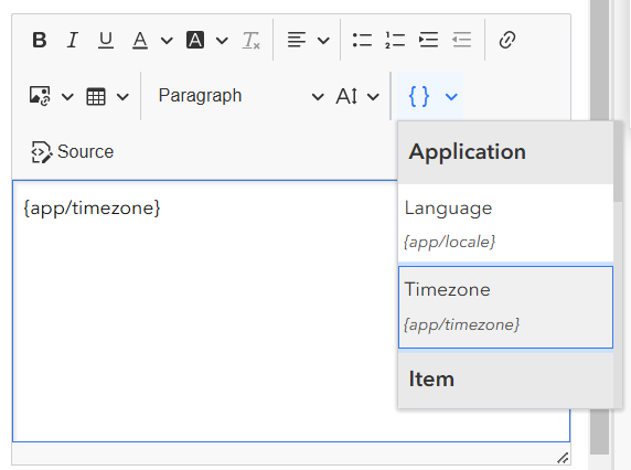 Zeitzonenvariable Zeitzonenvariable