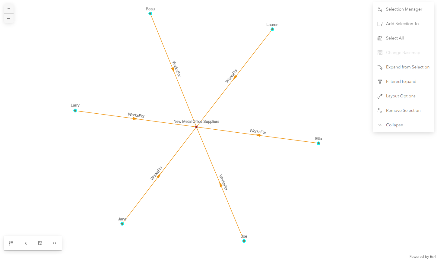 Im Verbindungsdiagramm ausgewählte Datensätze Im Verbindungsdiagramm ausgewählte Datensätze