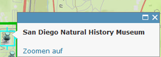 Pop-up ohne Attributinformationen Pop-up ohne Attributinformationen