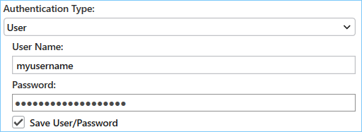Über den Benutzer authentifizierte Verbindung